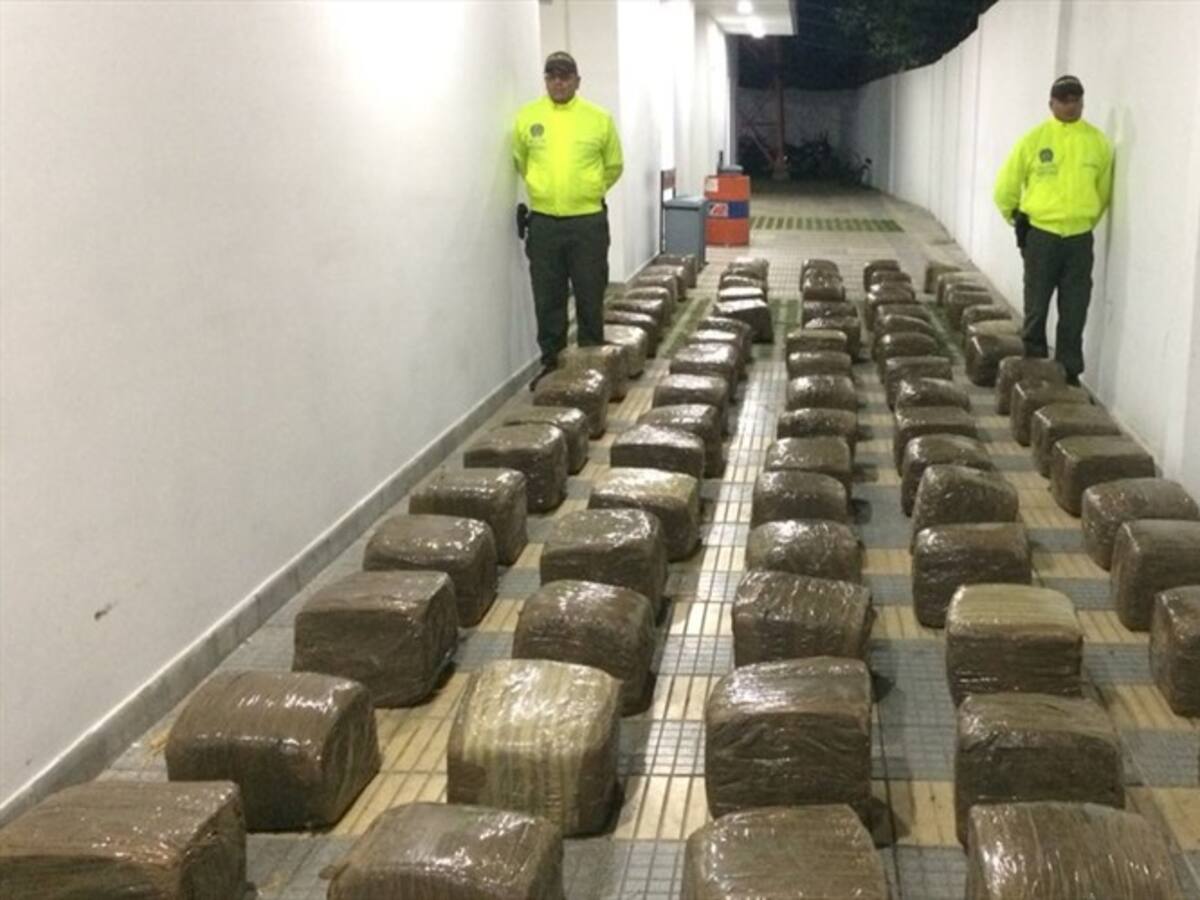 Policía incautó una tonelada de marihuana en Florida, Valle