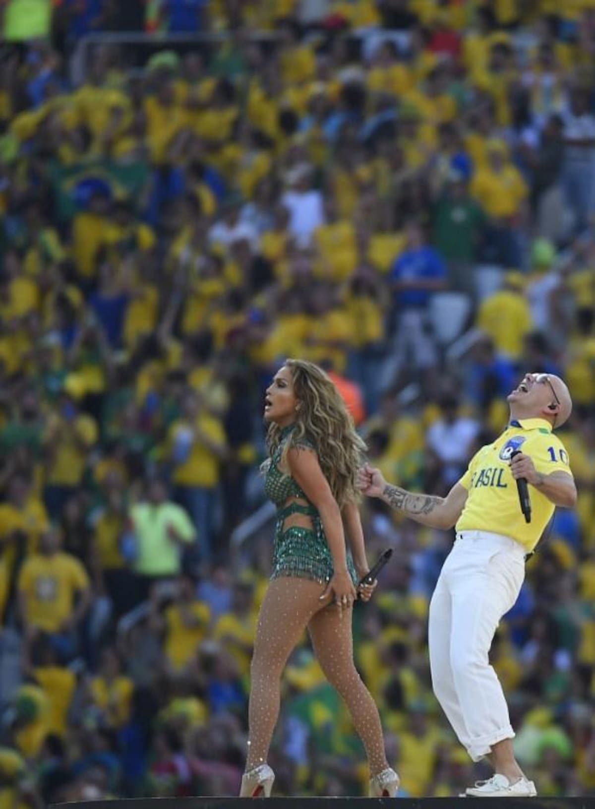 Con la actuación de Jennifer López, Pitbull y Claudia Leitte se dio inicio a la fiesta mundialista en el Estadio Itaquerao.
