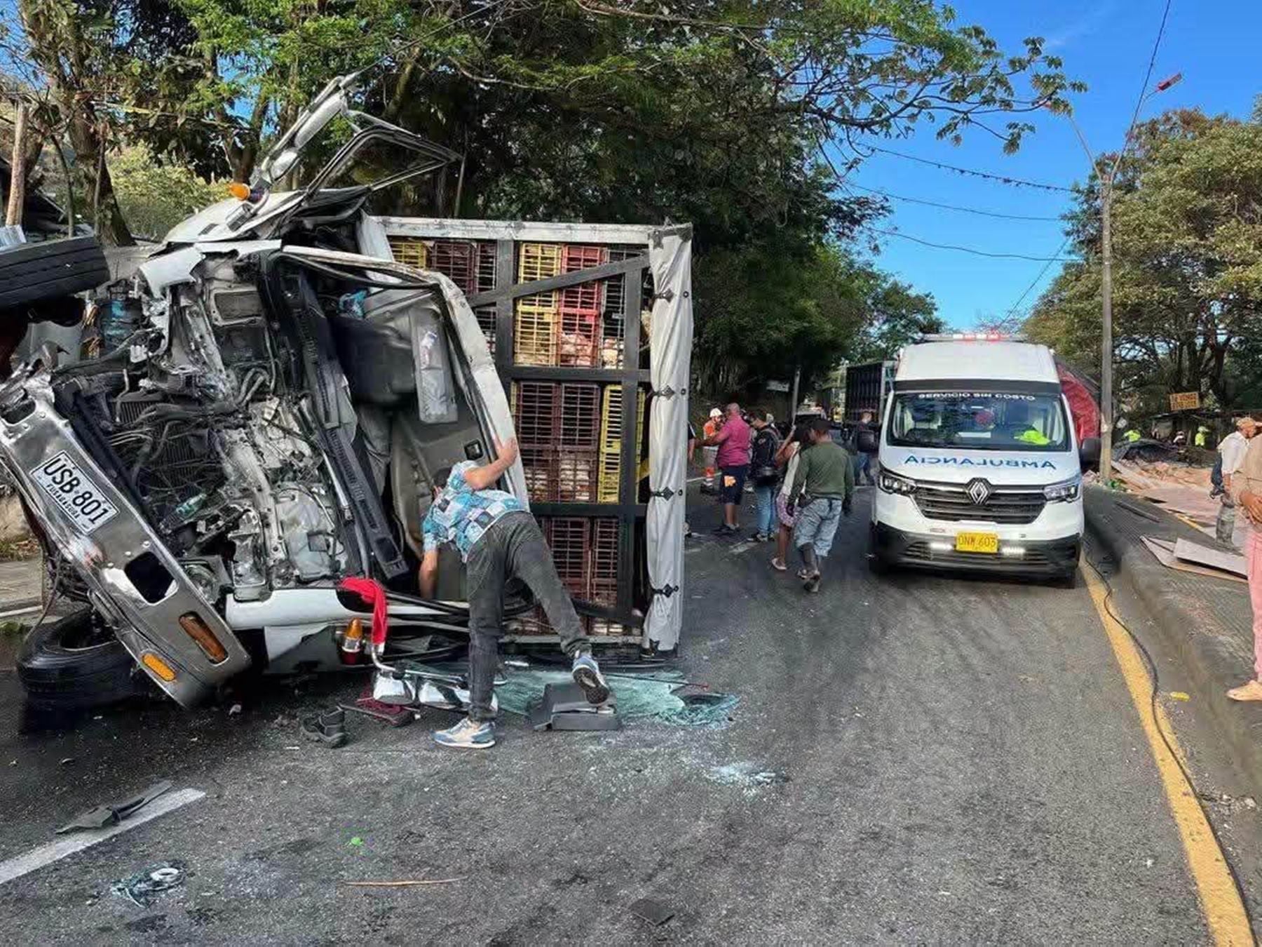 Accidente en la vía variante de Ibagué - Foto: redes sociales