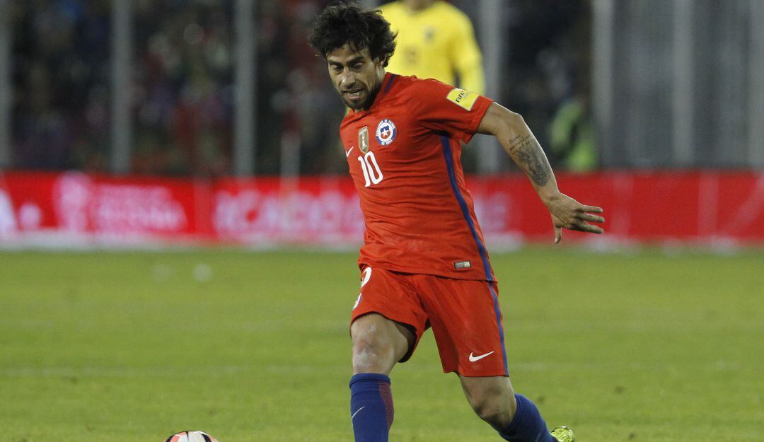 Jorge Valdivia con la Selección de Chile