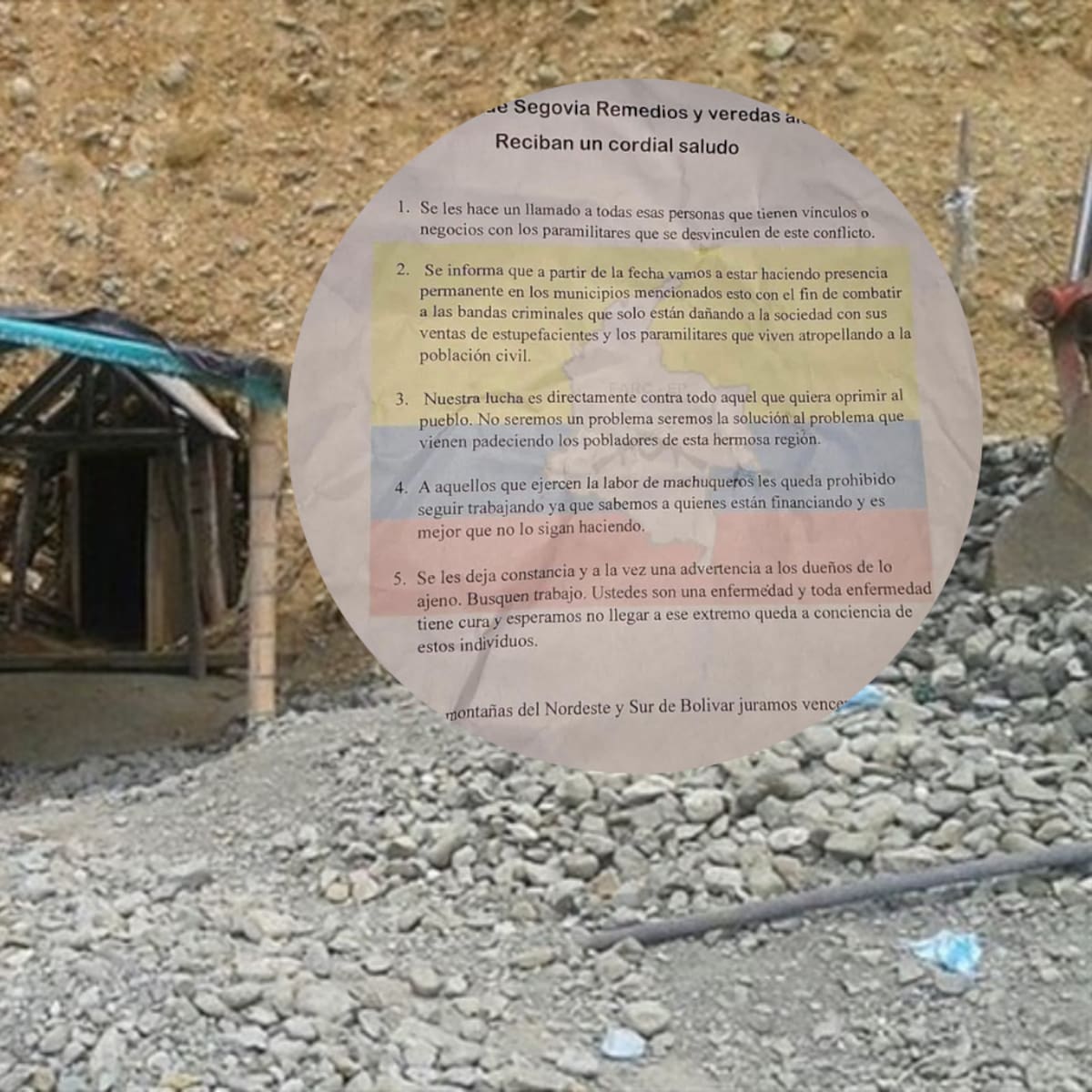 Disidencias prohíben a mineros ‘machuqueros’ realizar la labor en Segovia y Remedios, en Antioquia