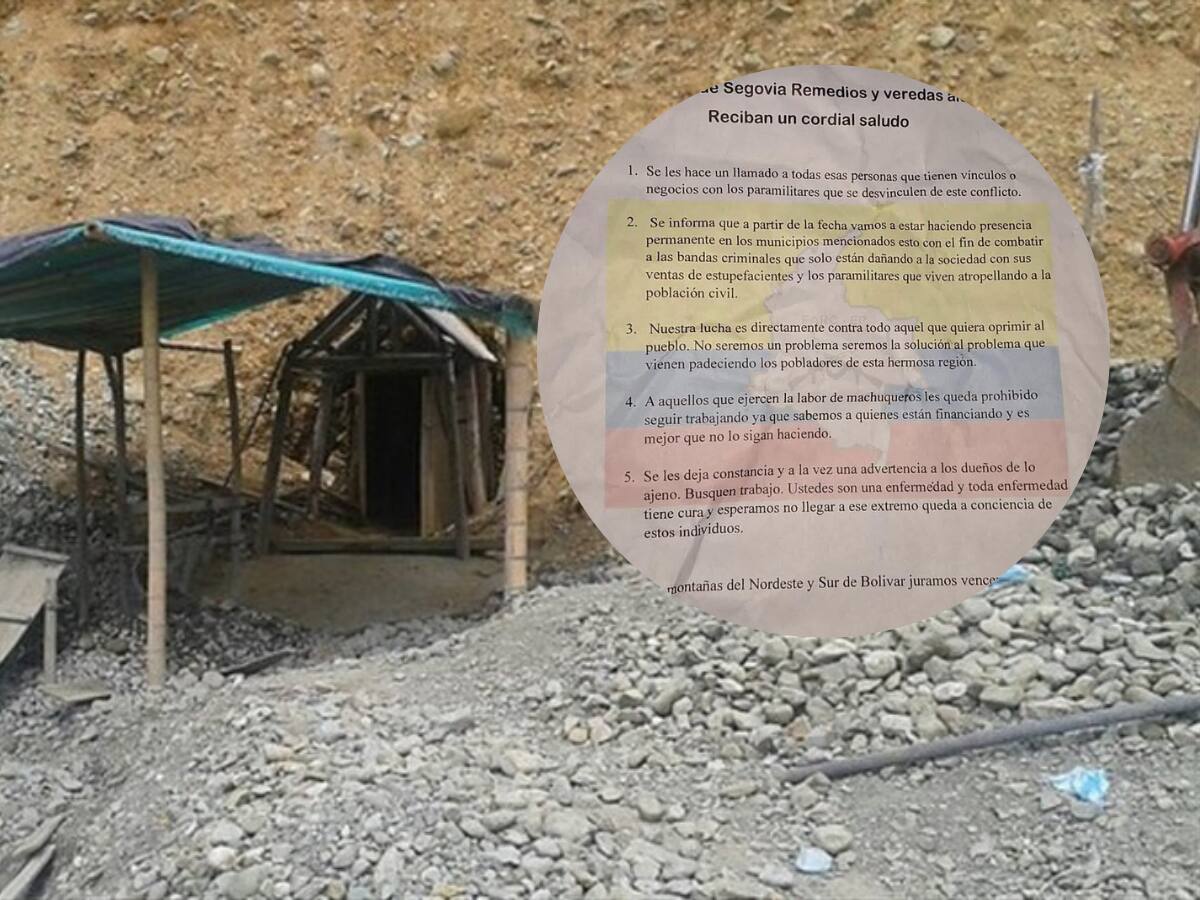 Disidencias prohíben a mineros ‘machuqueros’ realizar la labor en Segovia y Remedios, en Antioquia