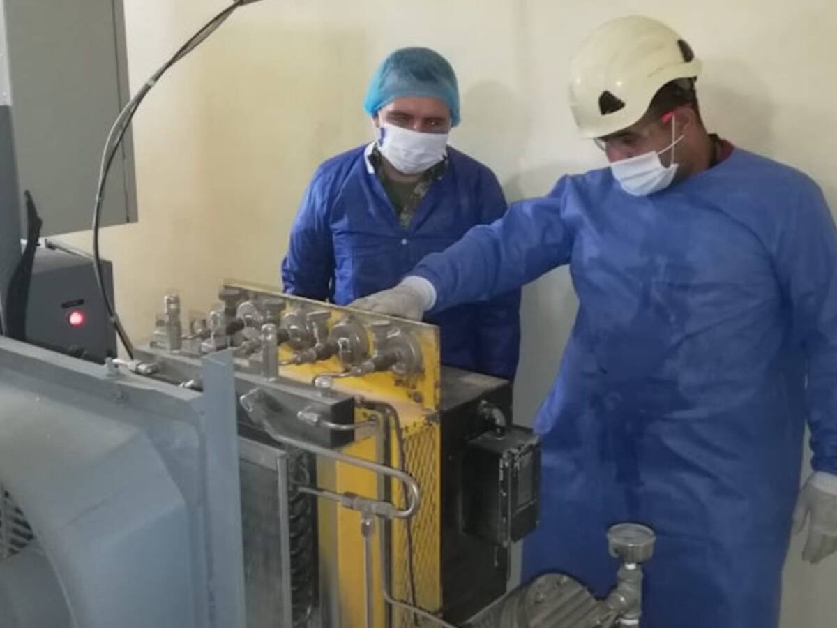 Militares repararon planta de oxígeno para pacientes con COVID-19