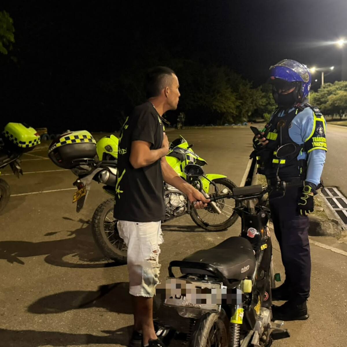 Intensifican operativos para frenar los piques ilegales en distintos sectores de Neiva