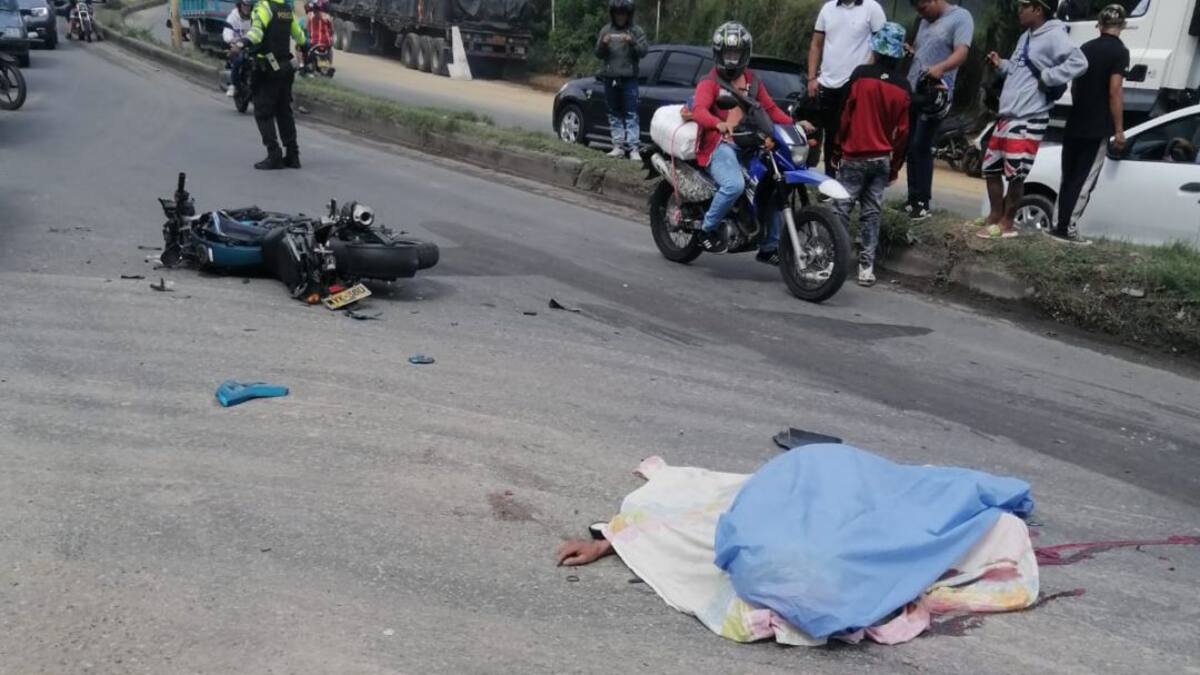 Accidente en el Palenque dejó un motociclista muerto