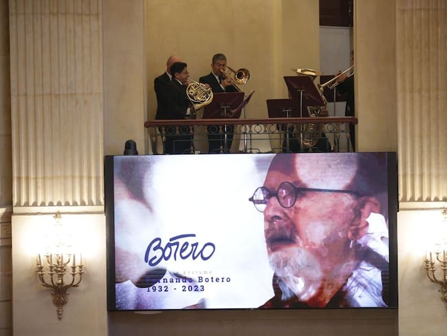 Homenaje a Fernando Botero en el Congreso. Foto: Colprensa / John Paz