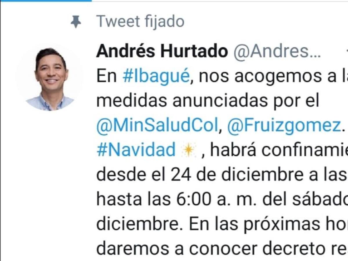 Ibagué tendrá nuevas medidas restrictivas
