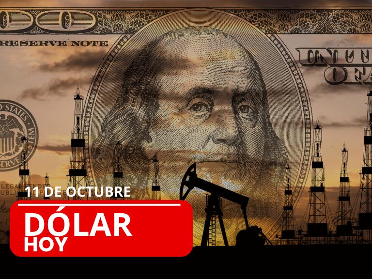 Billete de 100 dólar y producción de petróleo / foto vía Getty Images