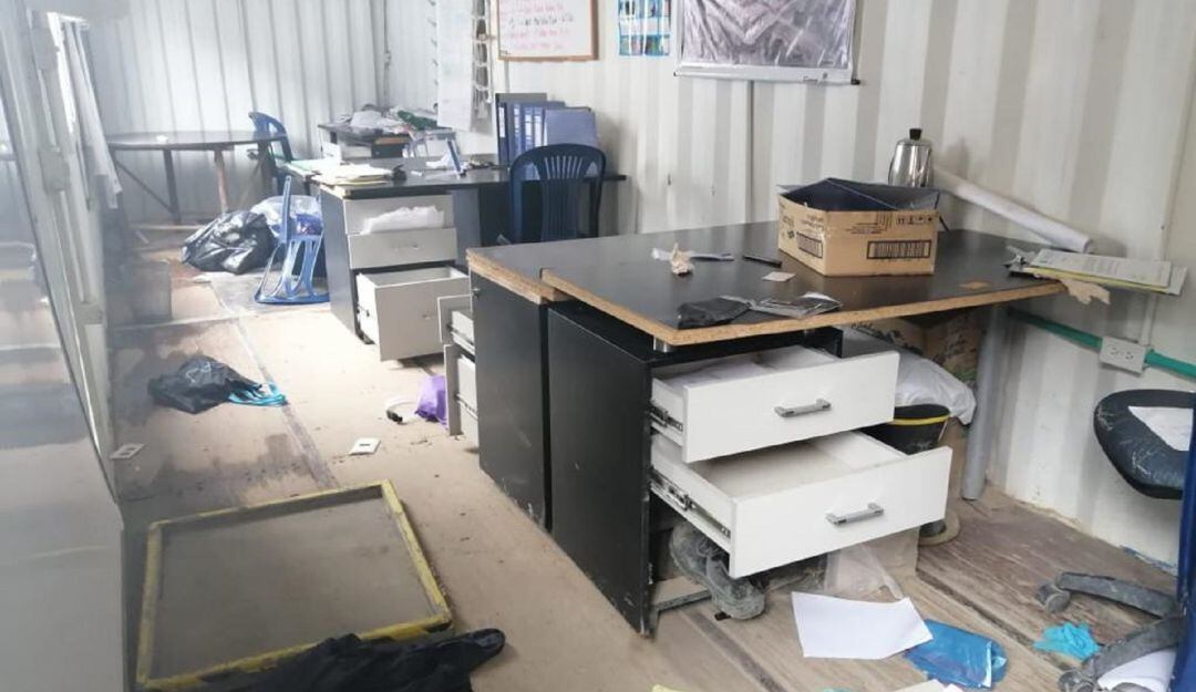 Rechazan actos vandálicos en obra de un colegio en Suba