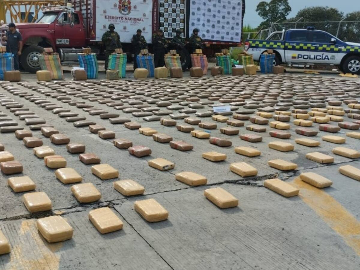 Incautadas más de tres toneladas de marihuana en Cauca