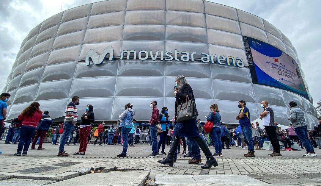 Punto de vacunación en Colombia