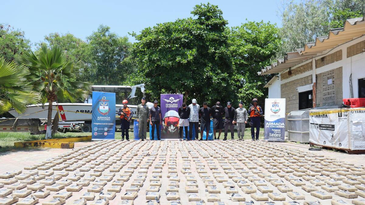 Más de 700 kilos de cocaína fueron incautados en aguas del Atlántico