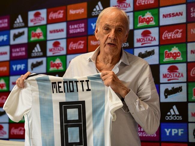 Cesar Luis Menotti. (Photo by RONALDO SCHEMIDT / AFP) (Photo by RONALDO SCHEMIDT/AFP via Getty Images)
