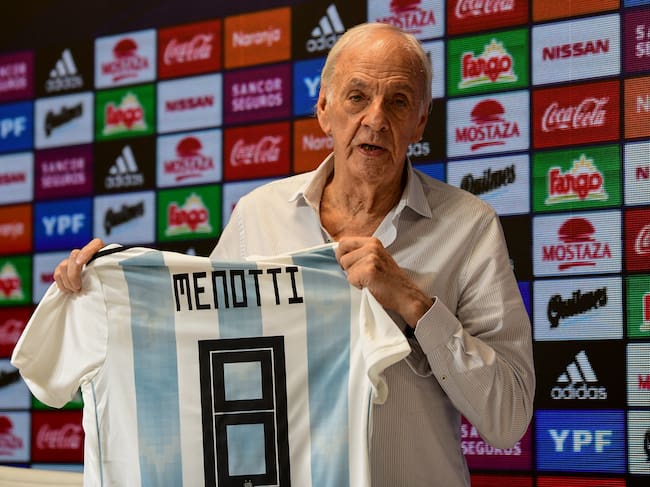 Cesar Luis Menotti. (Photo by RONALDO SCHEMIDT / AFP) (Photo by RONALDO SCHEMIDT/AFP via Getty Images)