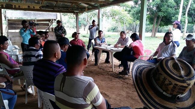 Jornada de las visitas técnicas a las zonas veredales de normalización. Foto: Colprensa