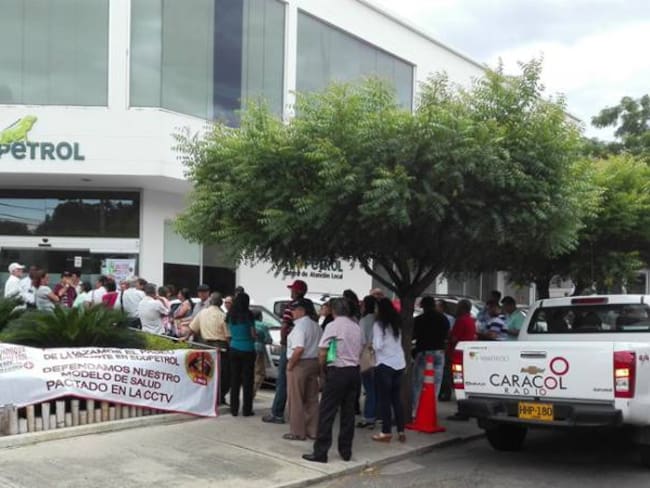 Trabajadores de Ecopetrol protestaron por la privatización y cambios en el régimen de salud.