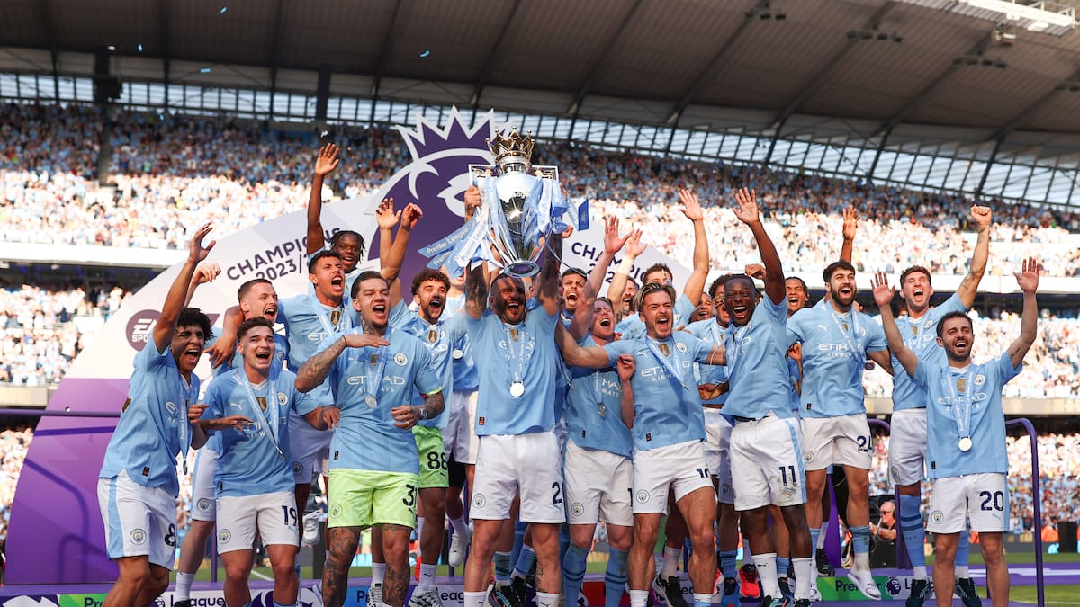 Manchester City vence 3-1 al West Ham y es campeón de la Premier League
