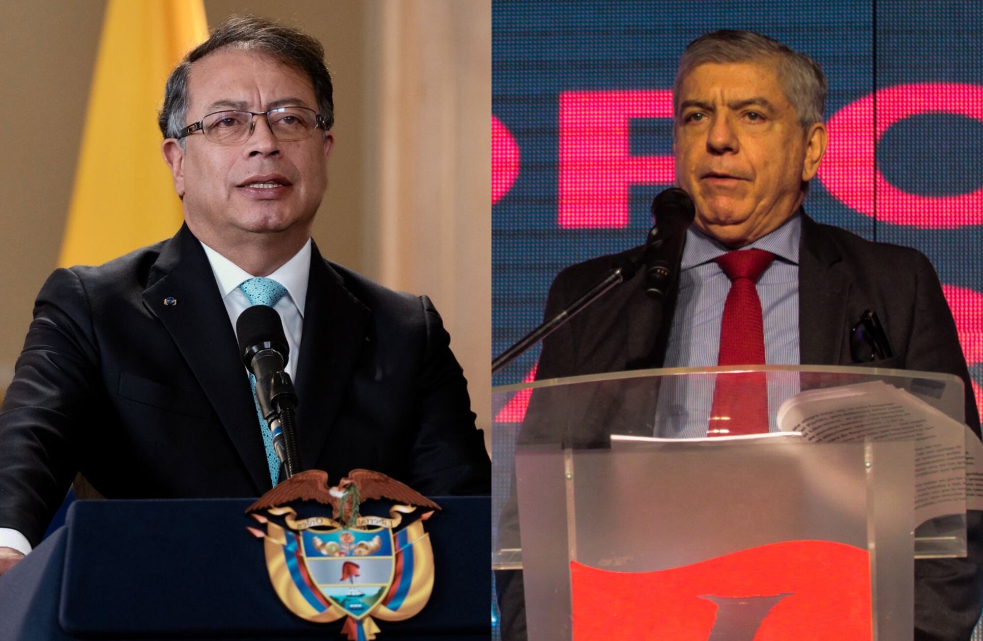 Gustavo Petro y César Gaviria | Crédito: Colprensa