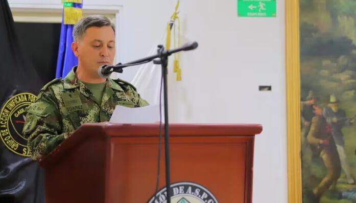 Comandante del Comando de Operaciones en el Cauca, Juan Carlos Suárez León.