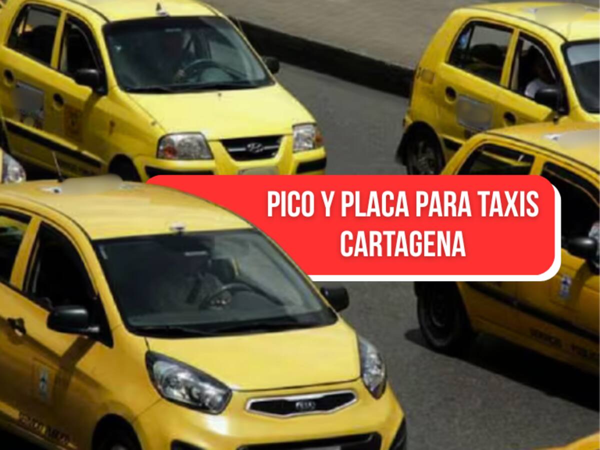 DATT anunció rotación de pico y placa para taxis en Cartagena: Así aplicará desde el 3 de marzo