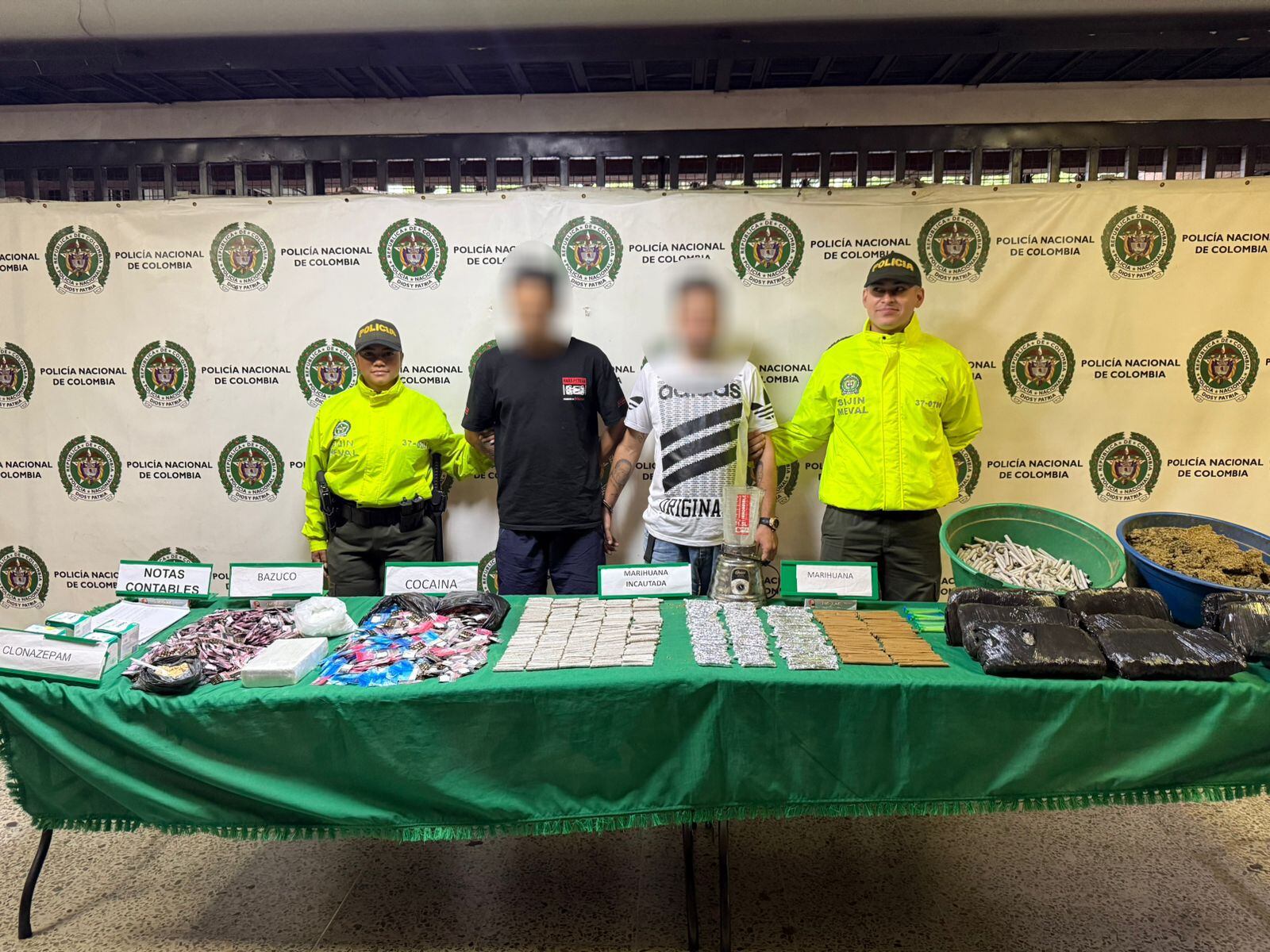 Droga incautada. Foto: cortesía Policía Nacional.