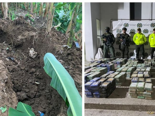 En una plantación de banano incautaron una tonelada de cocaína