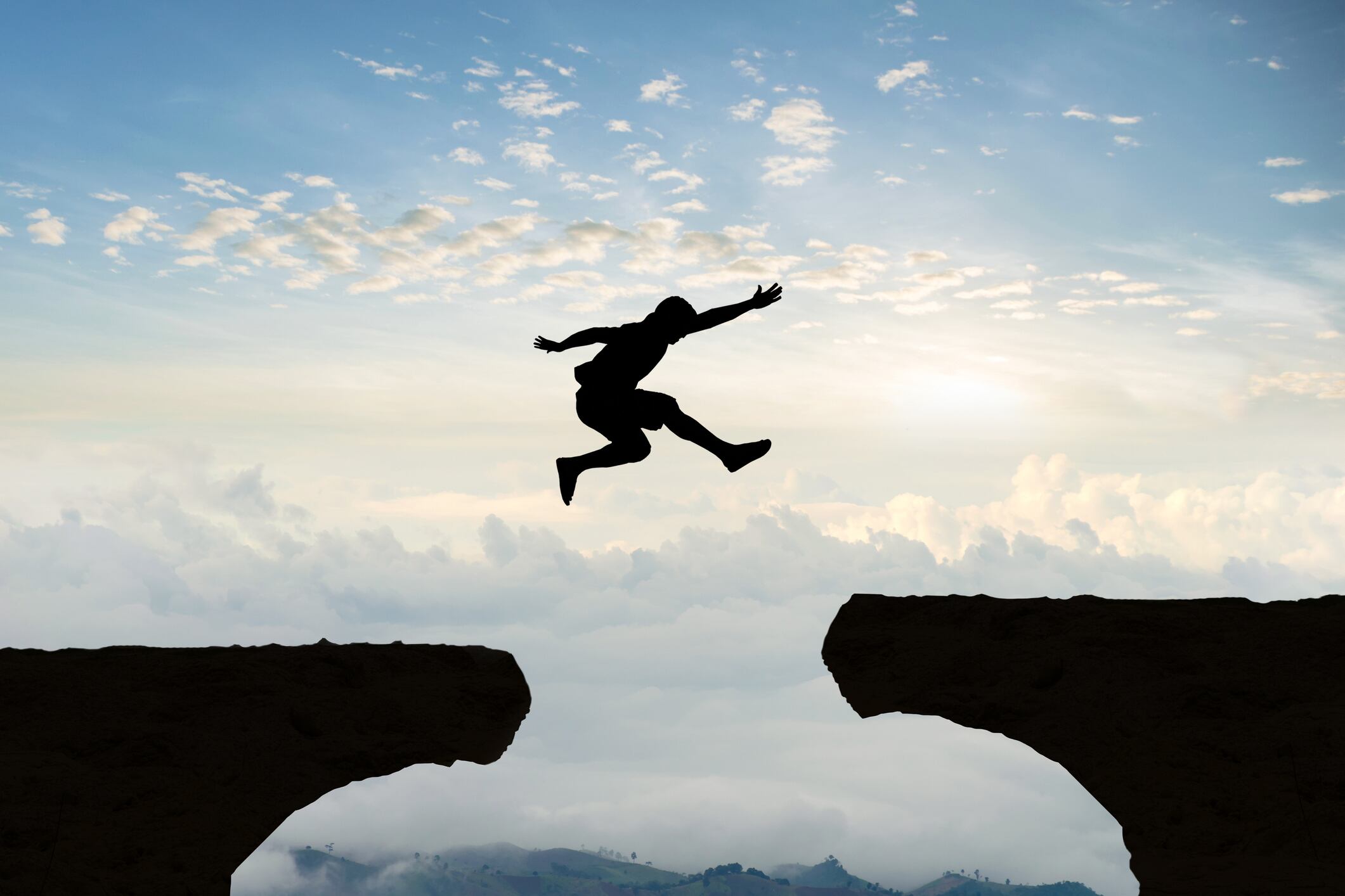 Imagen de referencia de salto. Foto: Sompong Sriphet / Eye-Em / Getty Images