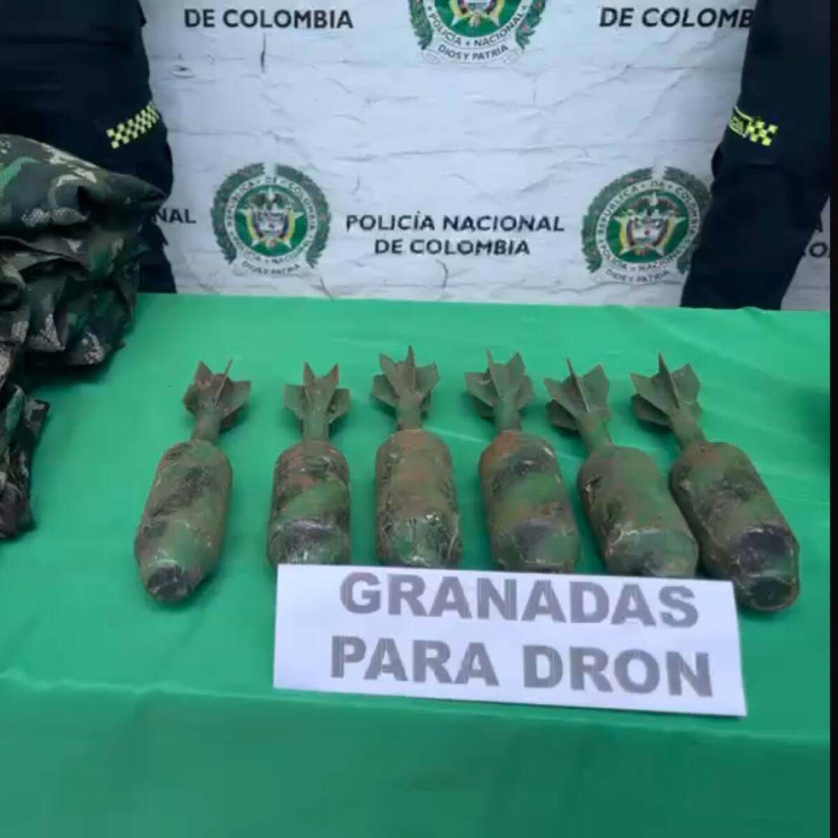 Arsenal con granadas adaptadas para drones fue incautado a disidencias FARC en el Valle