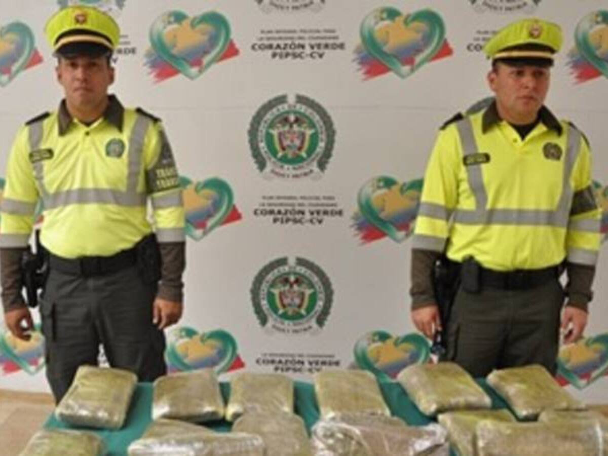 Menor de 16 años es sorprendido con 9 kilos de marihuana en vías del Quindío