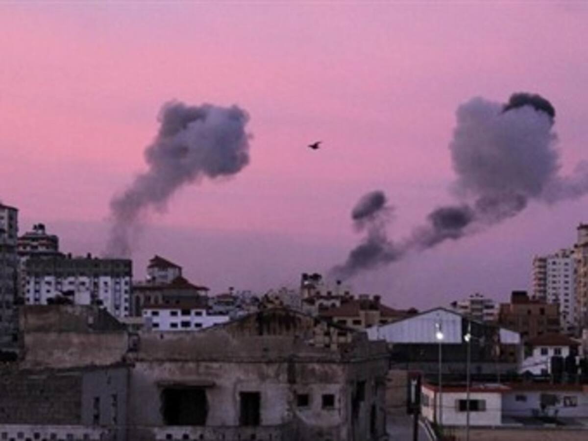 Israel destruyó el edificio del Ministerio del Interior en Gaza