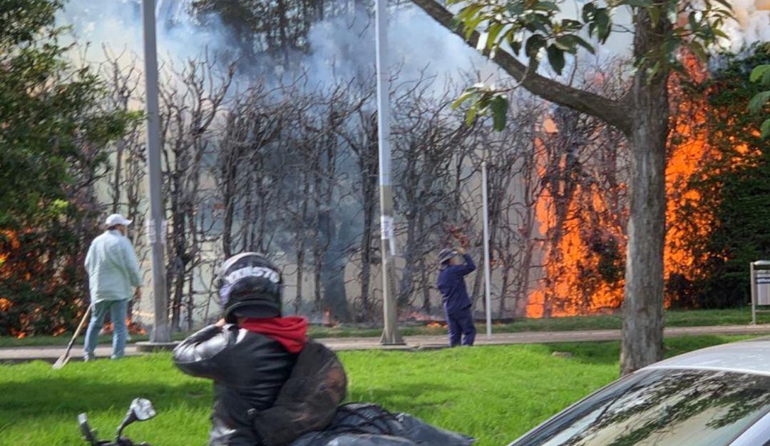 Incendio en Bogotá.