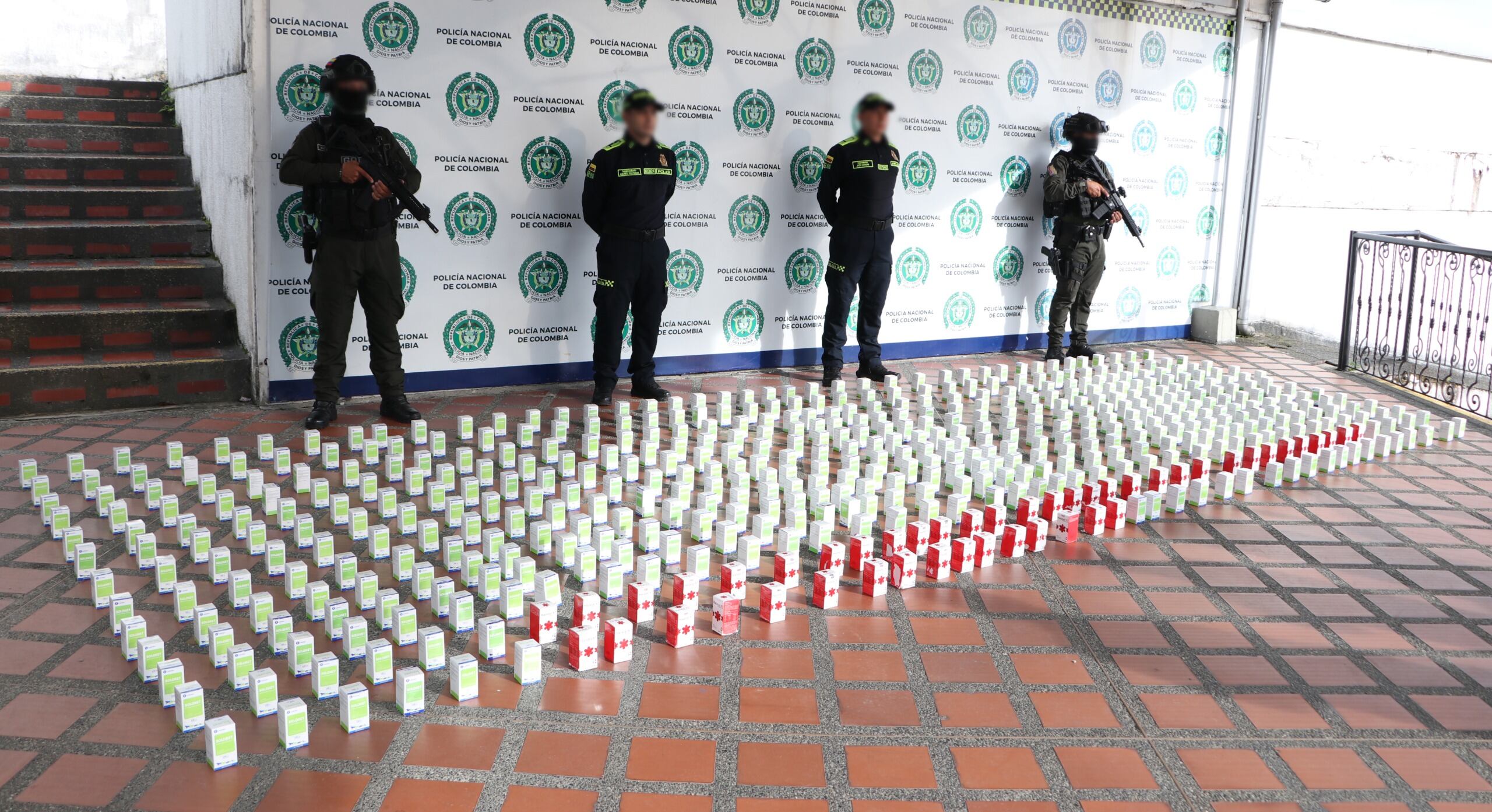 Incautación de ketamina en Risaralda (foto: Policía Nacional)