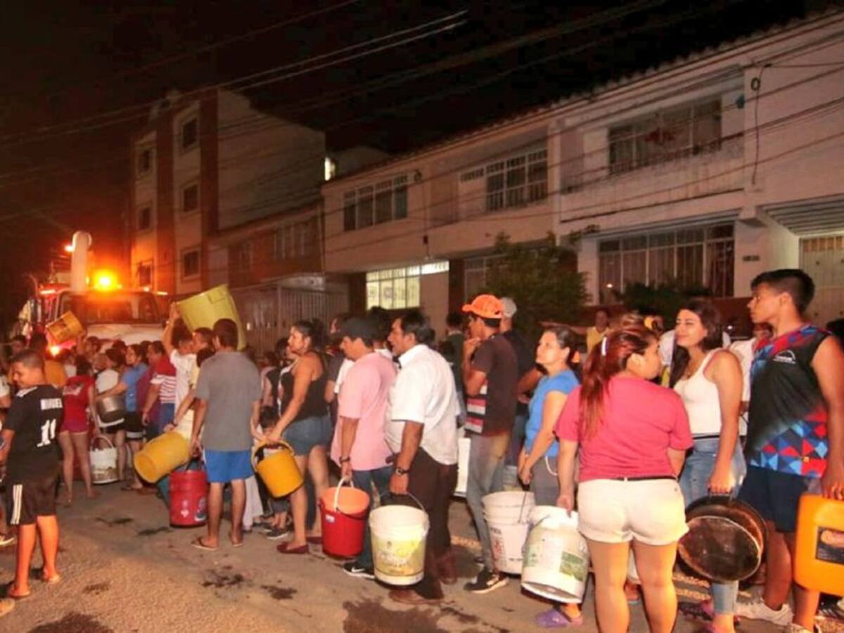 No hay agua en Floridablanca tras avalancha