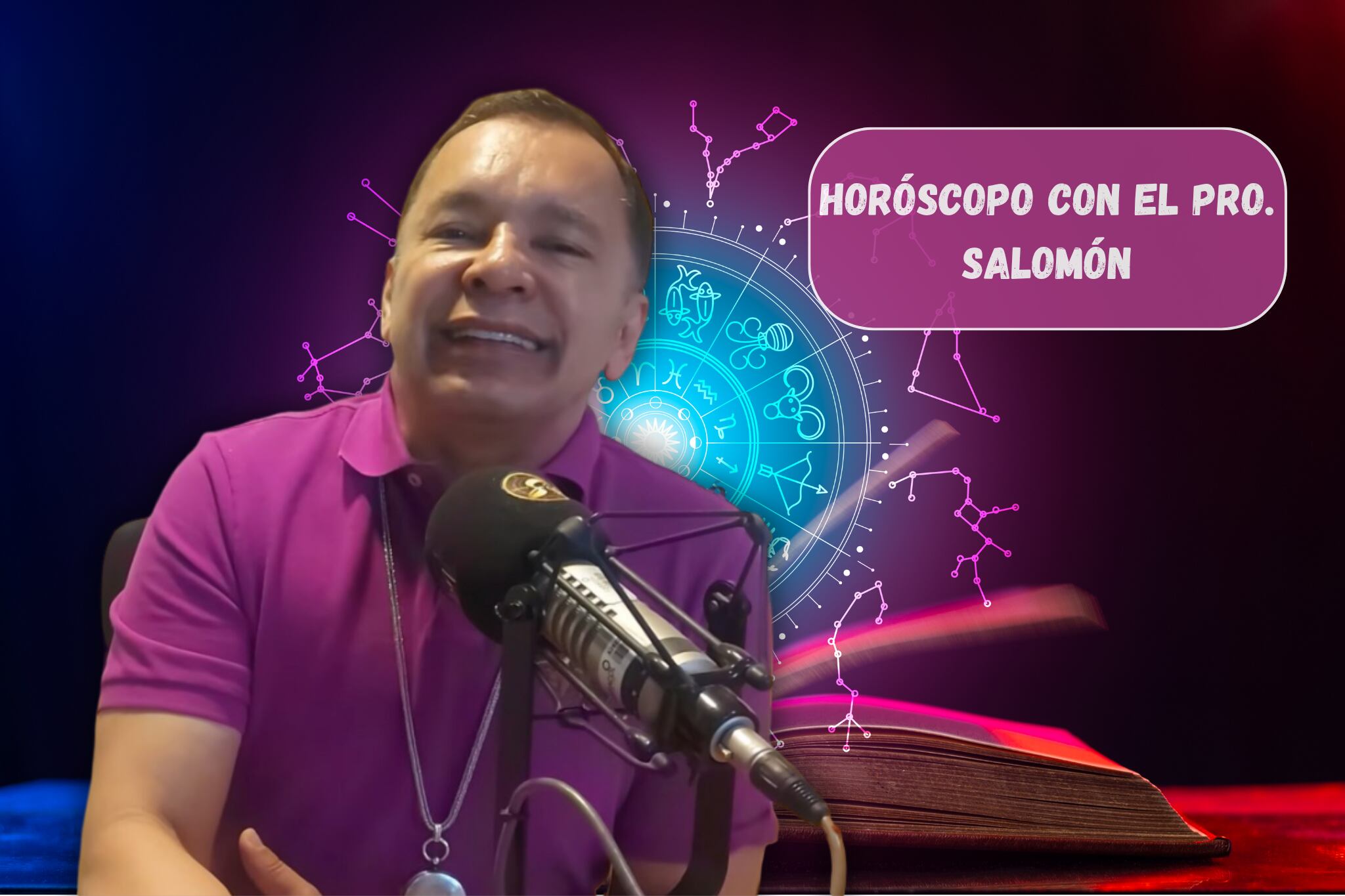 Él es el profesor Salomón, experto en la lectura del Horóscopo y el Tarot (Crédito: Profesor Salomón) // imagen del horóscopo tomada de Getty Imagenes (Crédito: Surasak Suwanmake)