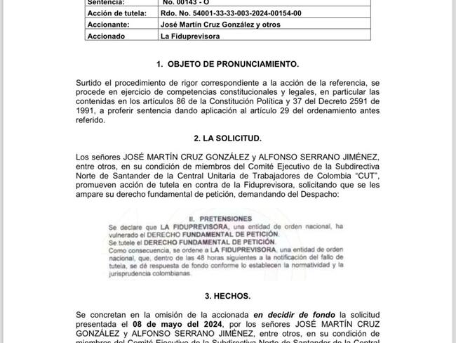 Fallo a favor de la CUT