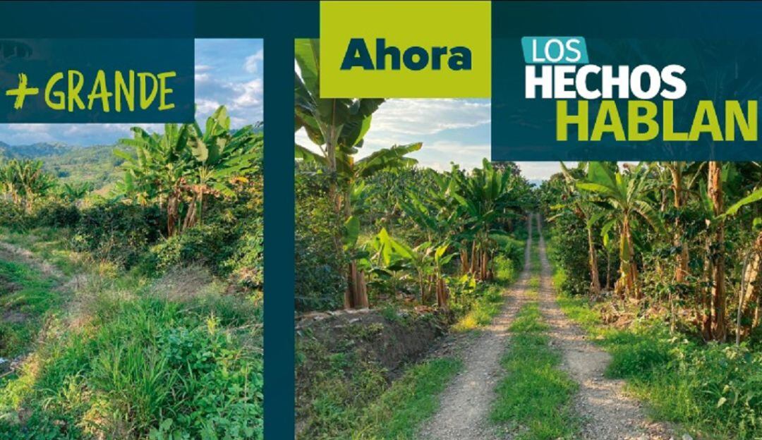 Entrega de obras en zona rural de Manizales