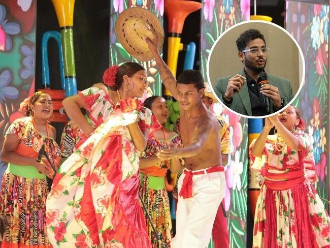 William Puche, secretario de Cultura del de Córdoba, promueve la agenda cultural de la Feria Nacional de la Ganadería.