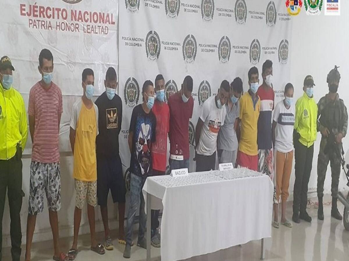 Aseguradas 11 personas dedicadas a la venta de alucinógenos en Montería