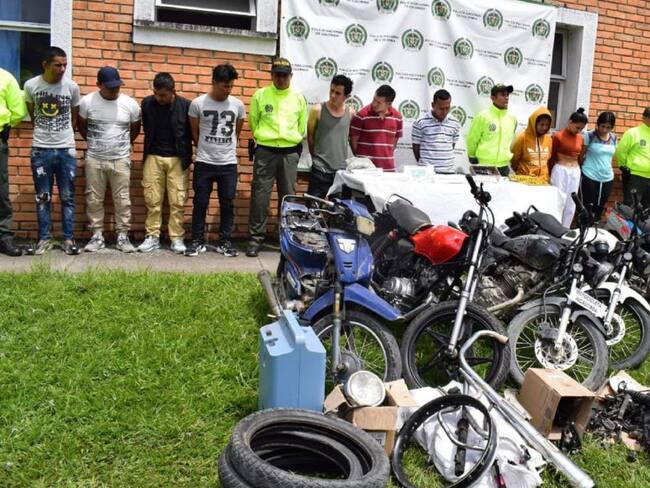 Los capturados se dedicaban al hurto de motocicletas a mano armada y tráfico de estupefacientes.