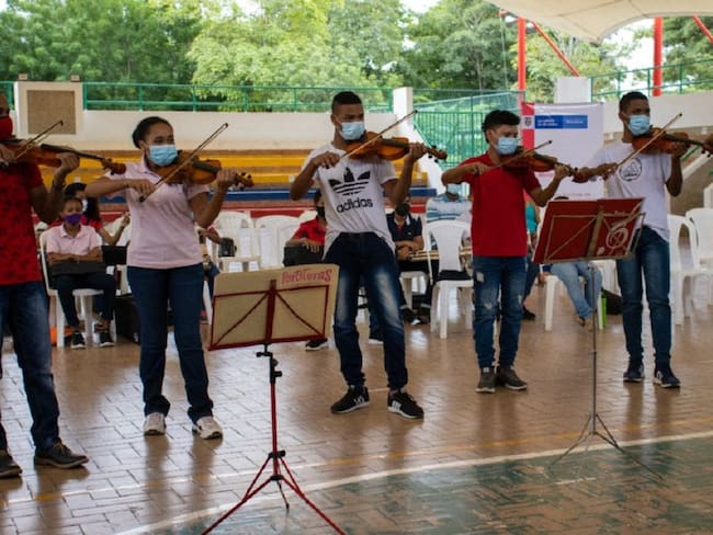 Los menores residen en los sectores Rafael Núñez y Once de Noviembre y hacen parte de la Escuela de Cultura de la Fundación Granitos de Paz