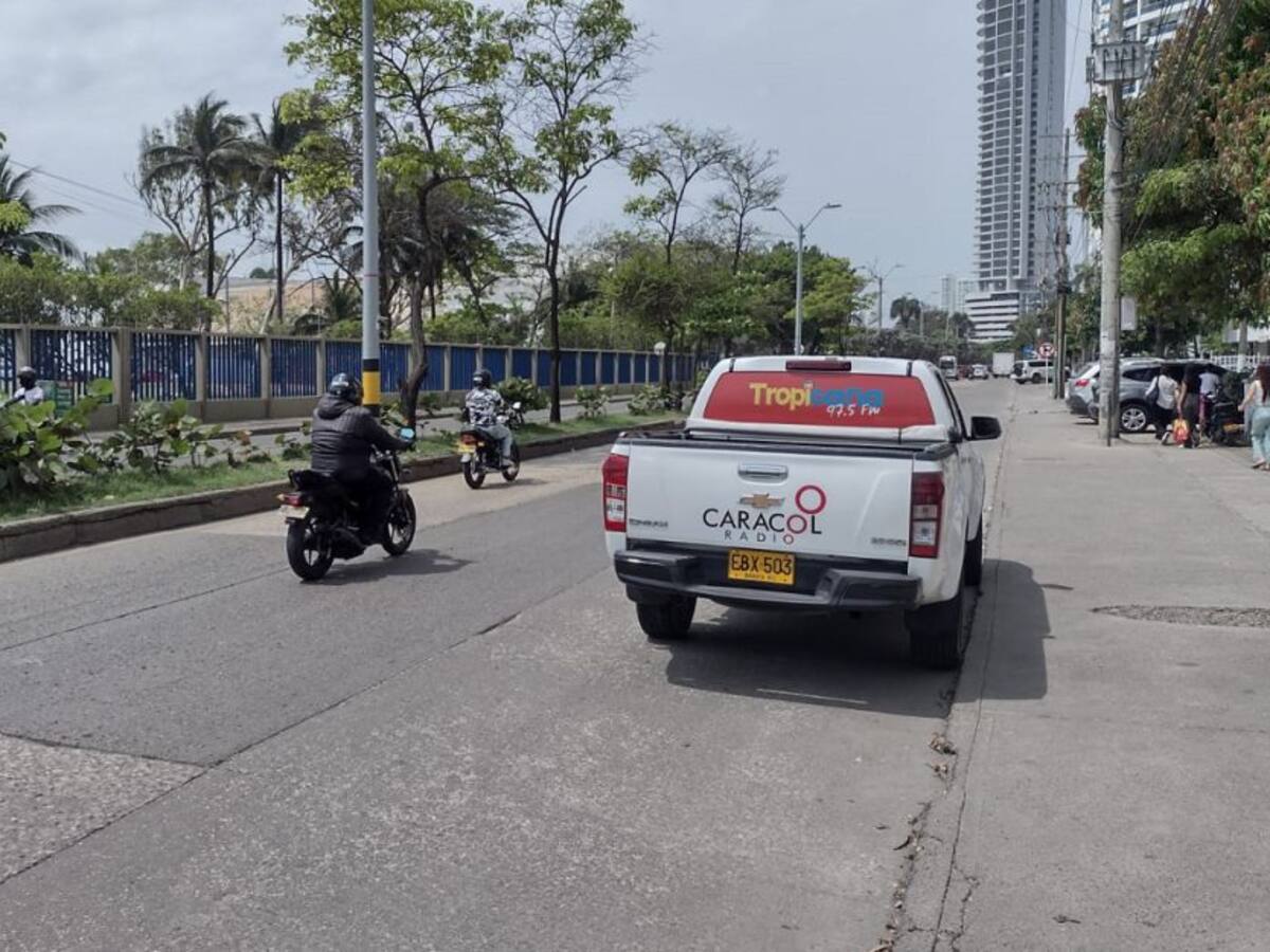 En Bocagrande no quieren tránsito de motos con parrillero