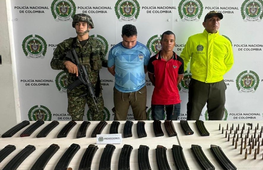 Cae en Cúcuta red que enviaba armamento de las disidencias al Catatumbo. / Foto: Policía Cúcuta.