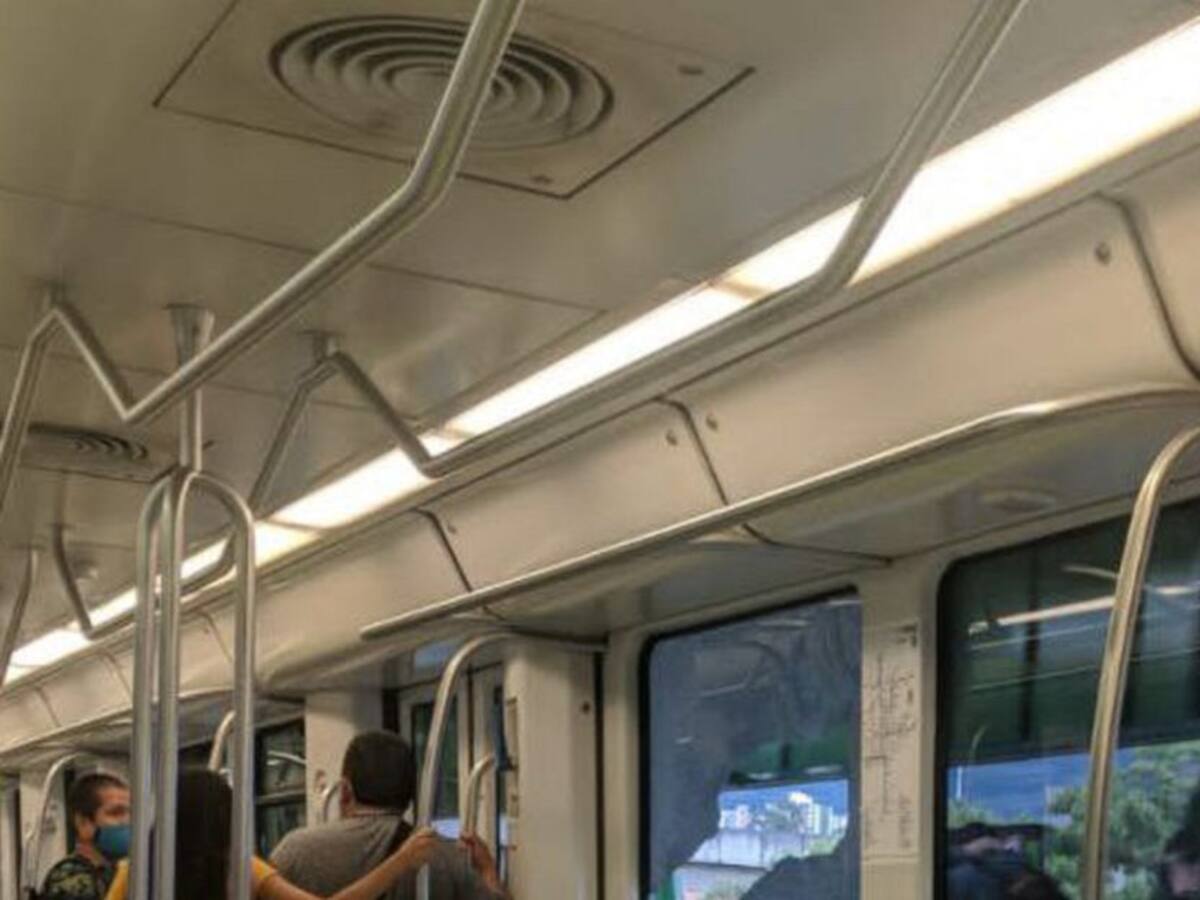 Menores de edad lanzaron piedra a un tren del Metro de Medellín