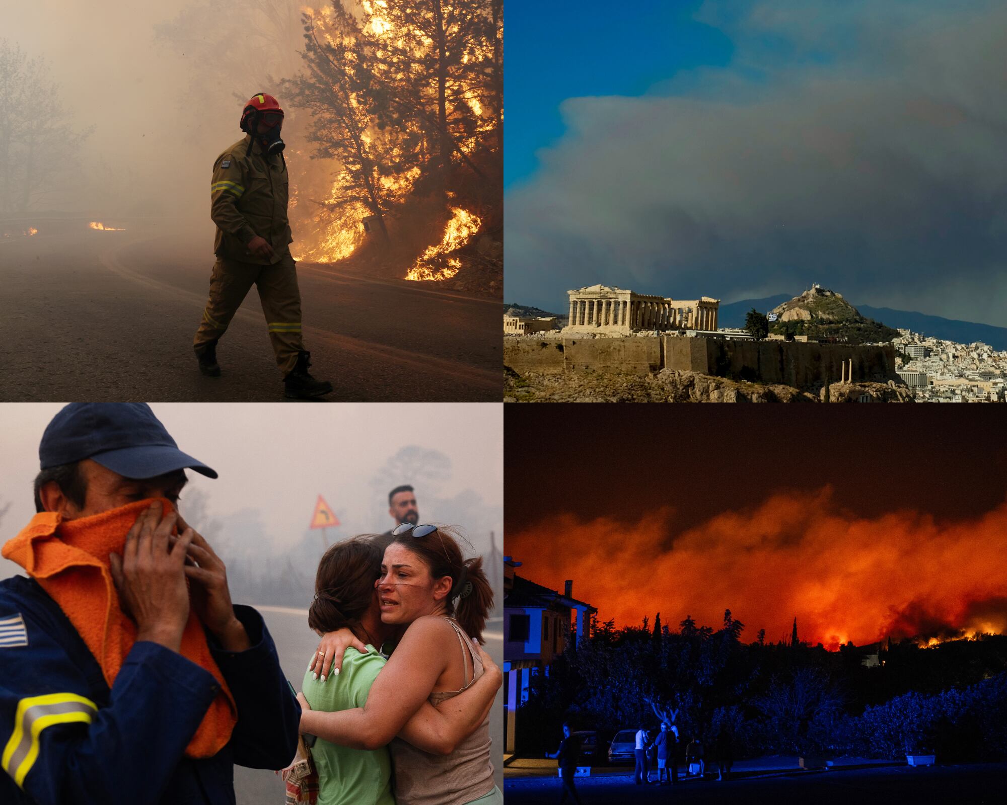 El aumento de temperaturas por una nueva ola de calor ha causado graves incendios en zonas cercanas a Atenas. 
(Foto: Getty / Caracol Radio )