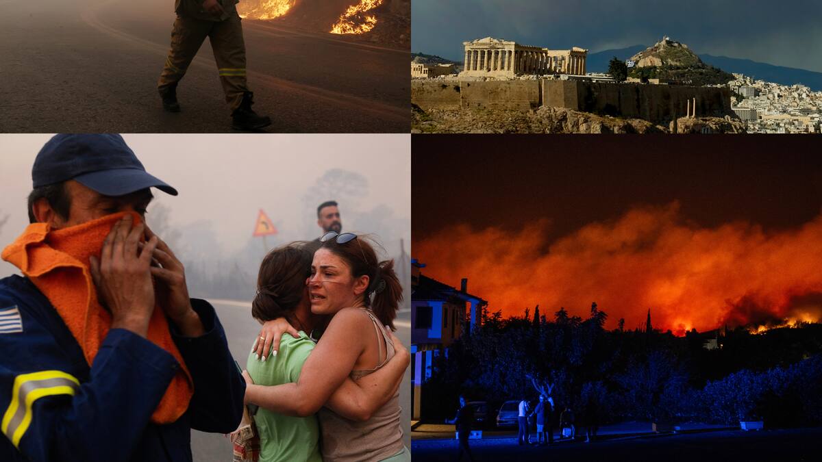 Grecia evacua miles de personas ante incendios forestales