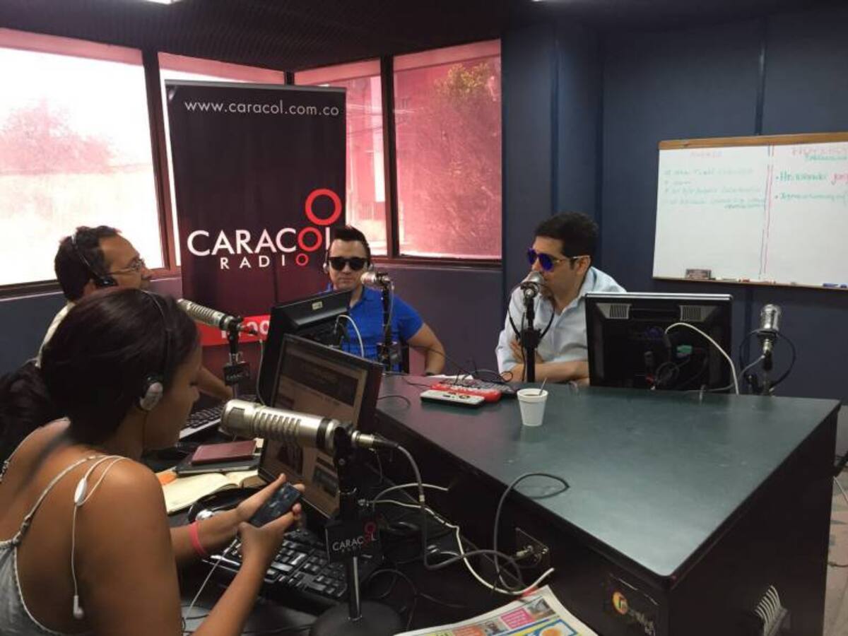 Peter Manjarrés en Caracol Radio Barranquilla