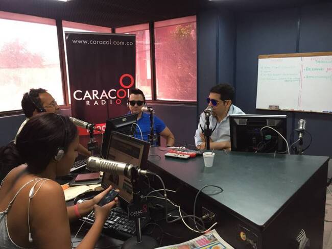 Peter Manjarrés en Caracol Radio Barranquilla