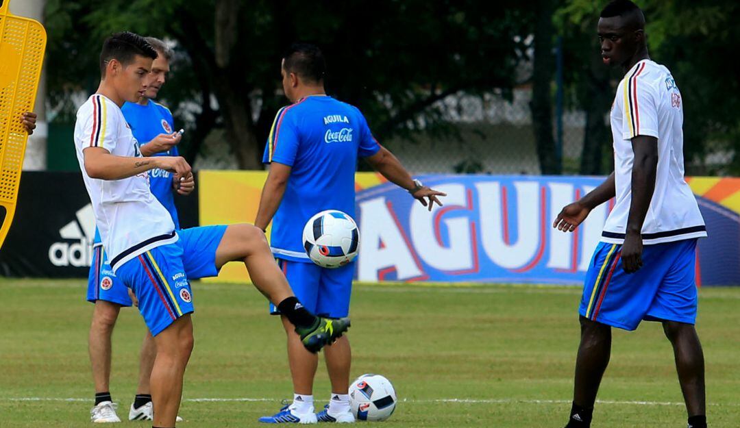 James Rodríguez con la Selección Colombia en 2017