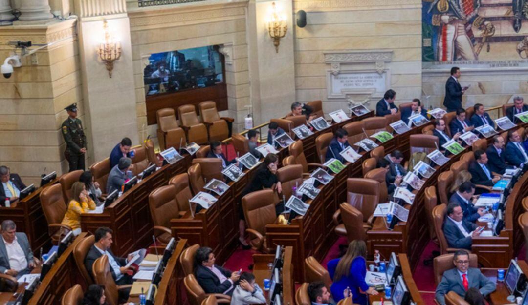 Una vista general del Congreso de Colombia