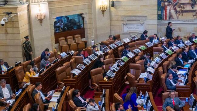 Una vista general del Congreso de Colombia